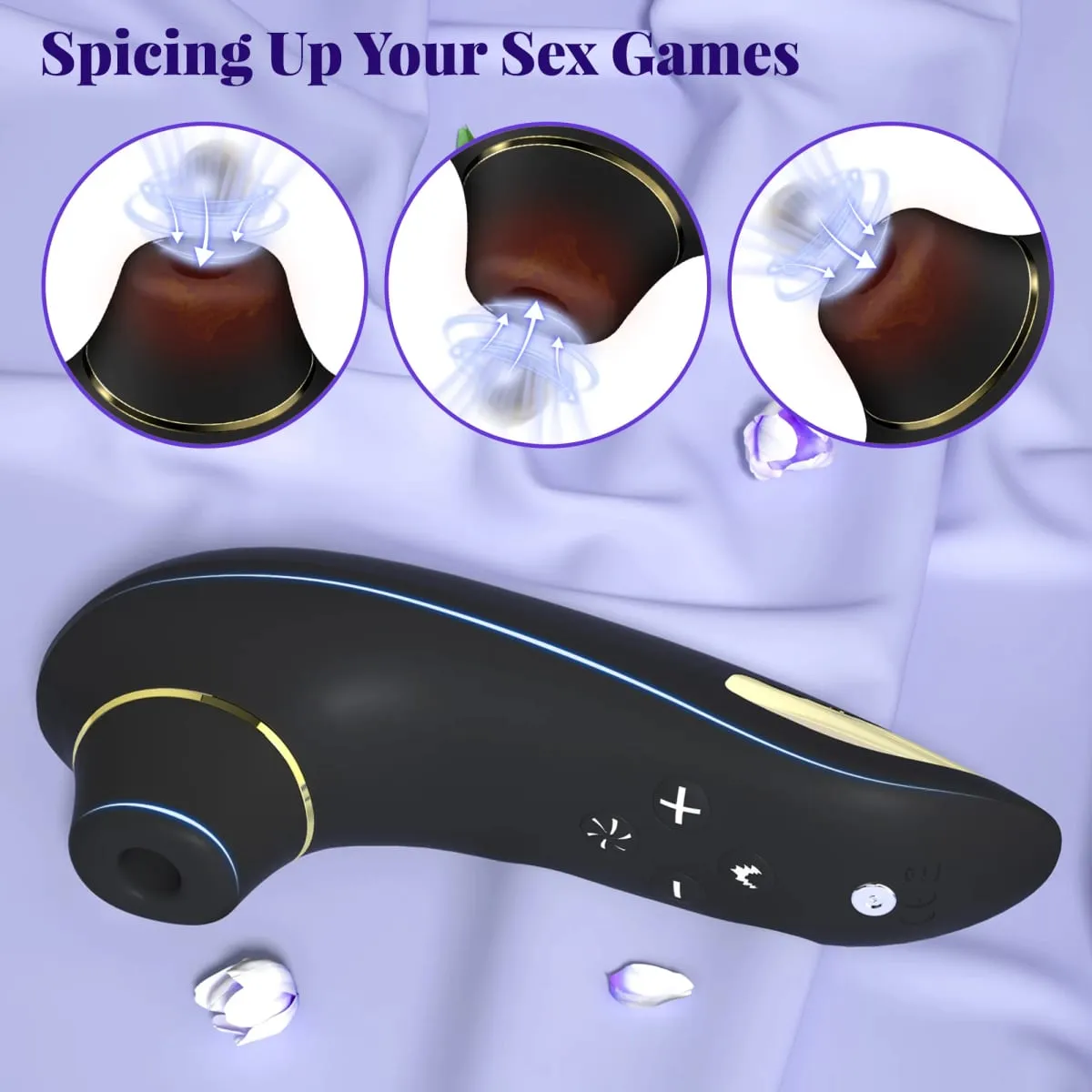 Heating Sucking Vibrator Female 5 Speeds 8 Suck Modes Clitoris Nipple Stimulator Anal Suction Massager Adult Sex Toys for Women — image 4