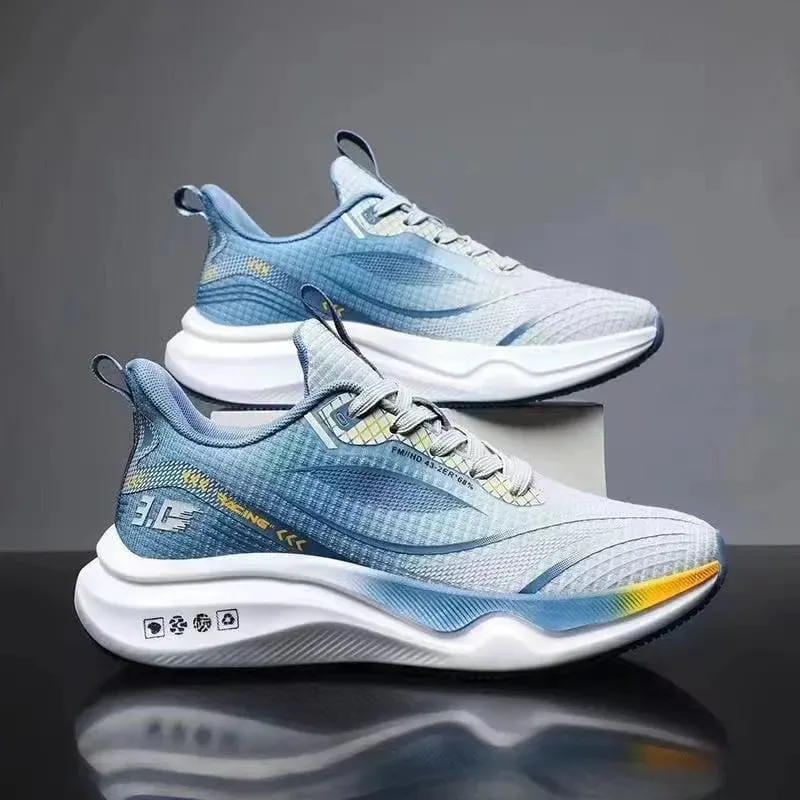 Men's Shoes Lightweight Sports Running Casual Fly Woven Mesh Soft Sole Sneakers Breathable Fashion Trendy Shoes for Teenagers