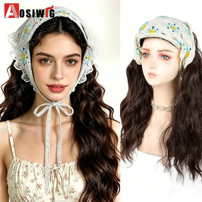 Synthetic Long Curly Half Head Style Wig Heat Resistant Hair Costume Christmas Party Cosplay Natural False Hairpieces — image 24