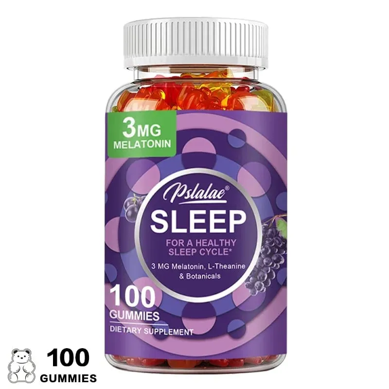 Sleep Gummies - Aid Sleep Relieve Stress Promote Rapid Sleep and Enhance Sleep Quality - with Melatonin L-Theanine