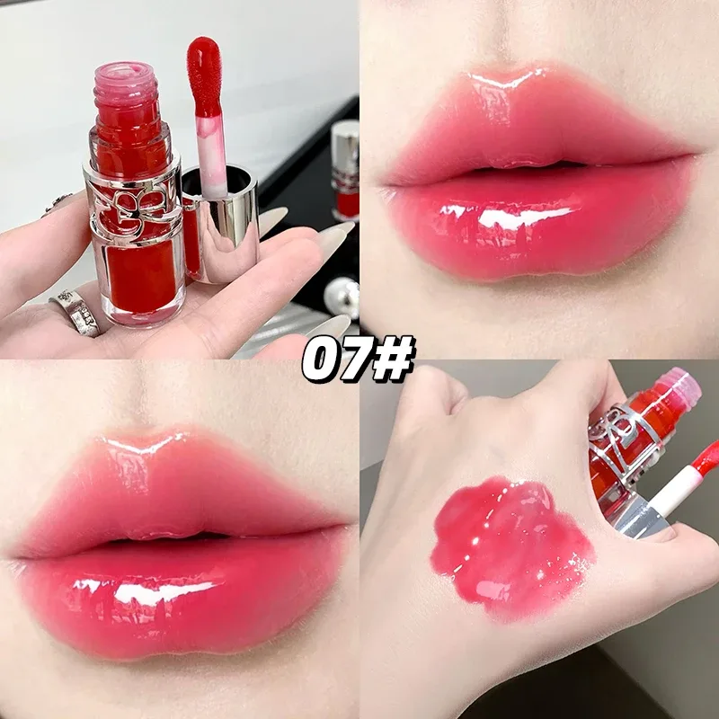 Gege Bear Glittering Mirror Lip Glaze Watery Shimmering Light Lip Gloss Makeup 8 Colors Hydrating Moisturizing Long Lasting — image 12