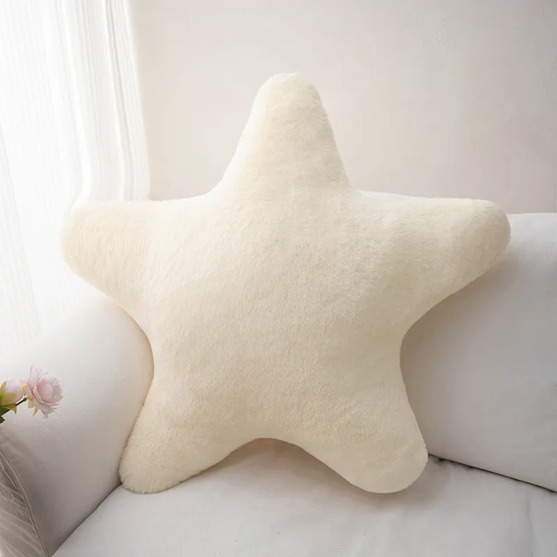 Zacht pluche stervormig kussen Decoratief schattig bedkussen voor kinderslaapkamer Woonkamer - Pluche sierkussen — image 5