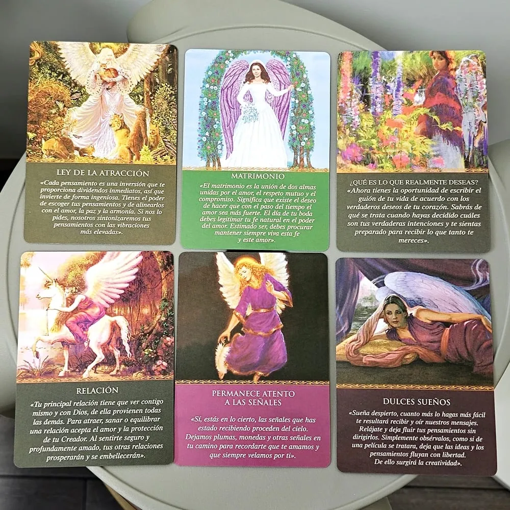 Daily Guidance From Your Angels Oracle Deck 10.4*7.3cm Spanish Edition 44 Pcs Cards — image 5