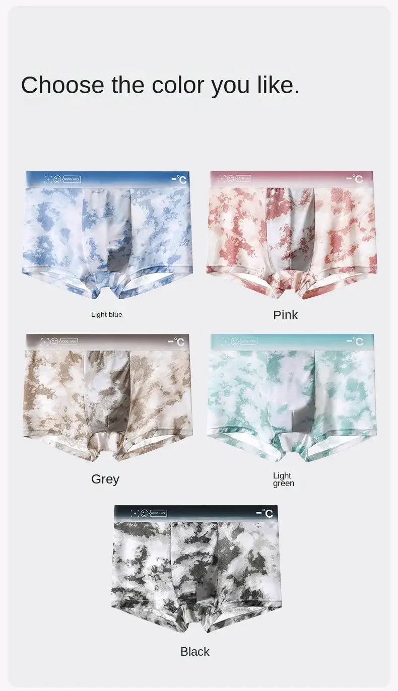 1Pcs Boxer Shorts Men's Ice Silk Underwear Male Underpants Breathable Sexy Thin Panties U Convex Lingerie Wholesale Lots L-6XL — image 10