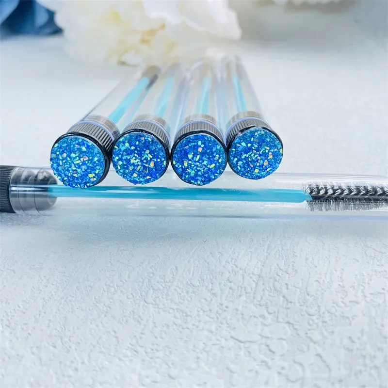 10pcs Reusable Eyelashes Brush Tube for Eyelash Extension Disposable Mascara Wands Eyebrow Brush Applicator EyeLash Brushes