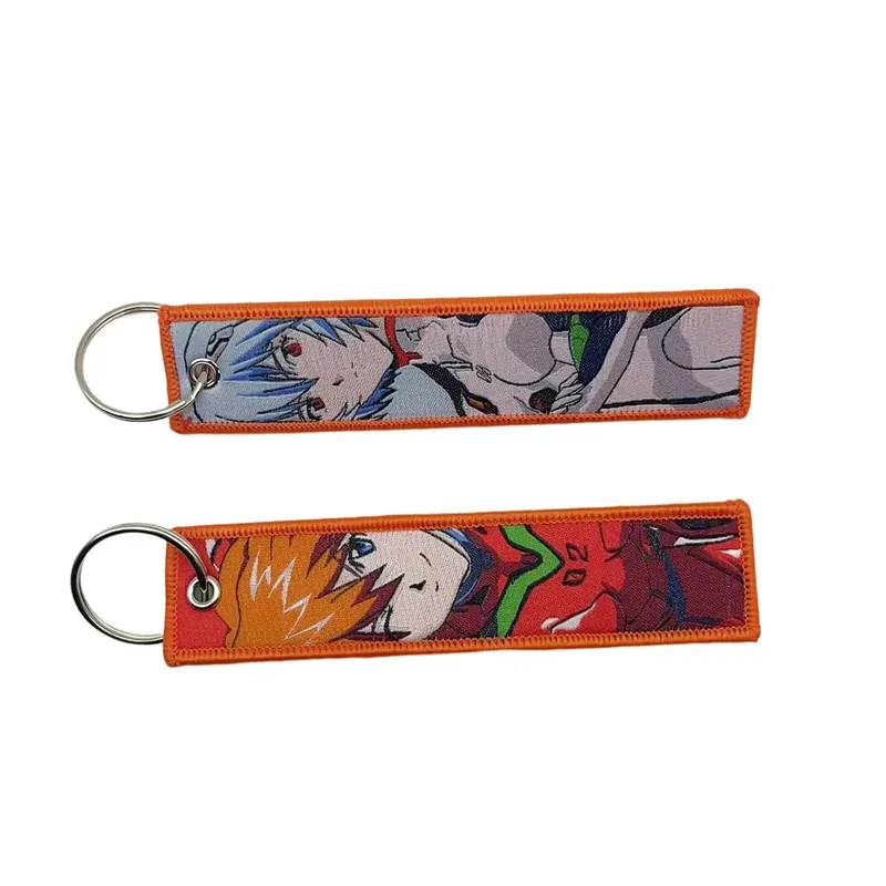 Embroidery Cool Eagle Beak Keychain Lanyard Anime Manga Series Badge Holder USB Pendant Portable Key Lanyard Accessories