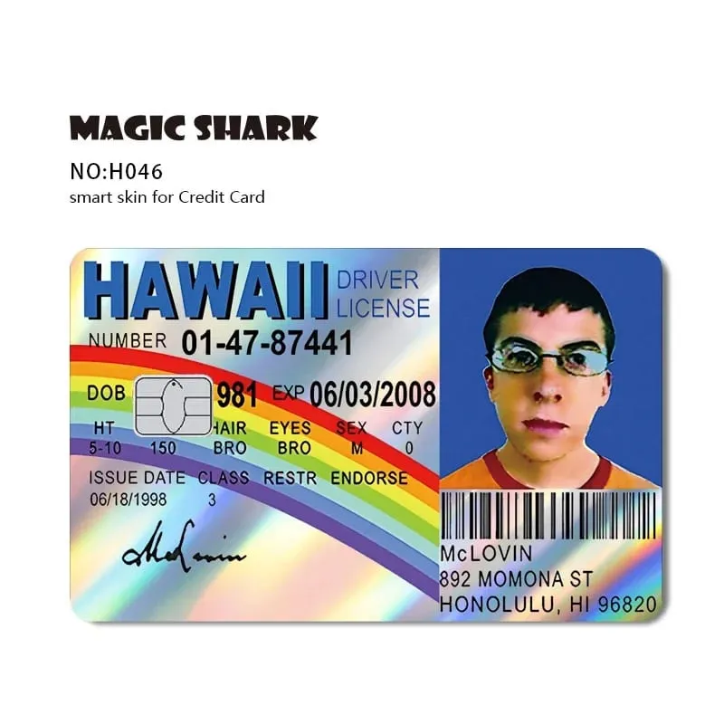 Magic Shark Mcloving Spider Anime Shinny Laser Holographic Matte Skin Film Sticker for Debit Bank Credit Card — image 22