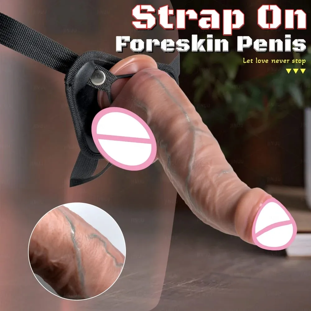 Realistico 3 Formati Fimosi Dildo Pene Realistico Molle Del Silicone Genitali Maschili Masturbazione Vaginale Ventosa Cazzo Donna Sesso Anale — image 2