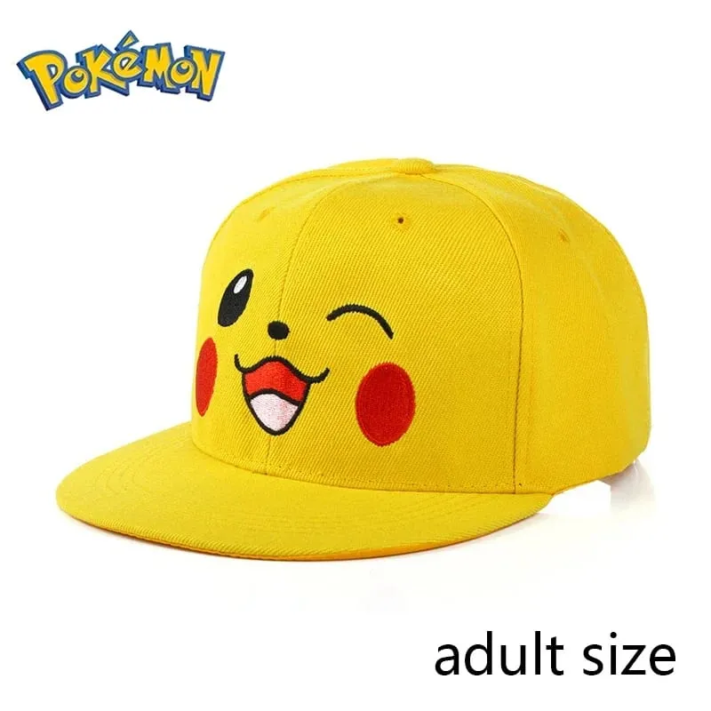 Pokemon Pikachu Baseball Cap Anime Cartoon Figure Cosplay Hat Adjustable Women Men Kids Sports Hip Hop Caps Toys Birthday Gift — image 4
