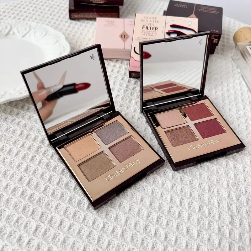 Charlotte Tilbury 4Pan Velvet&9Pan Silk Shimmer Eyeshadow&Cream Blush Dewy Long Lasting Buildable Blendable Natural Glow Makeup — image 5