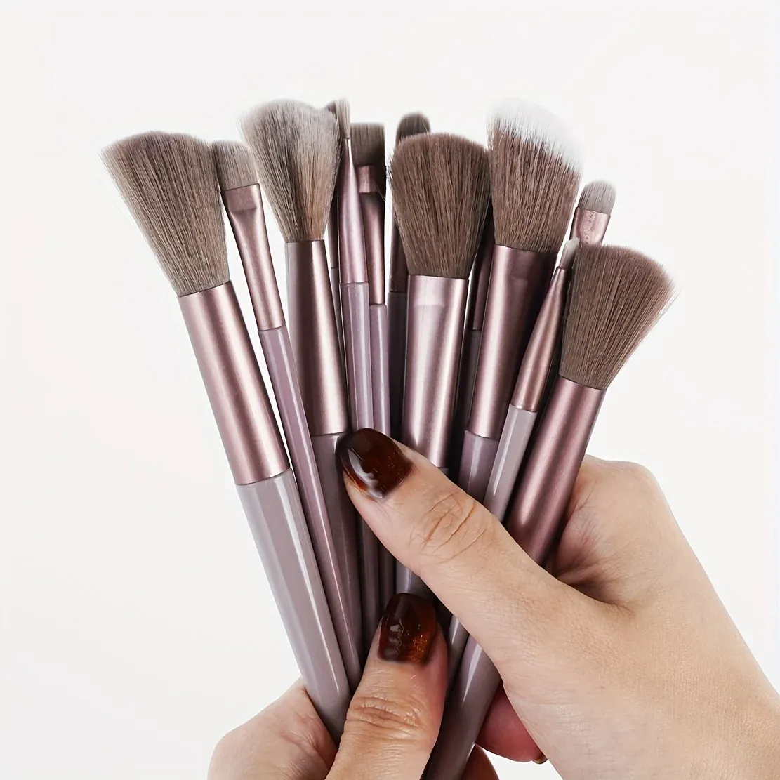 13PCS Valentine Luxury Brush Set-Vegan Cruelty-Free Makeup Brushes w/Travel Pouch | Hypoallergenic Gift for Her/Wife/Girlfriend