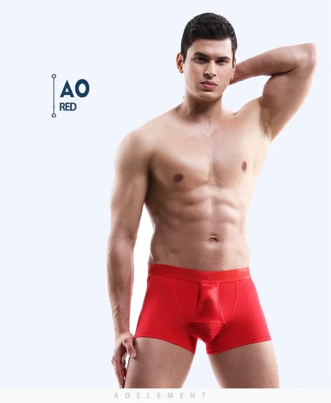 Bullet separate underwear Men's ventilated summer dry underpants Ice silk bag ice healthy boxers — image 15