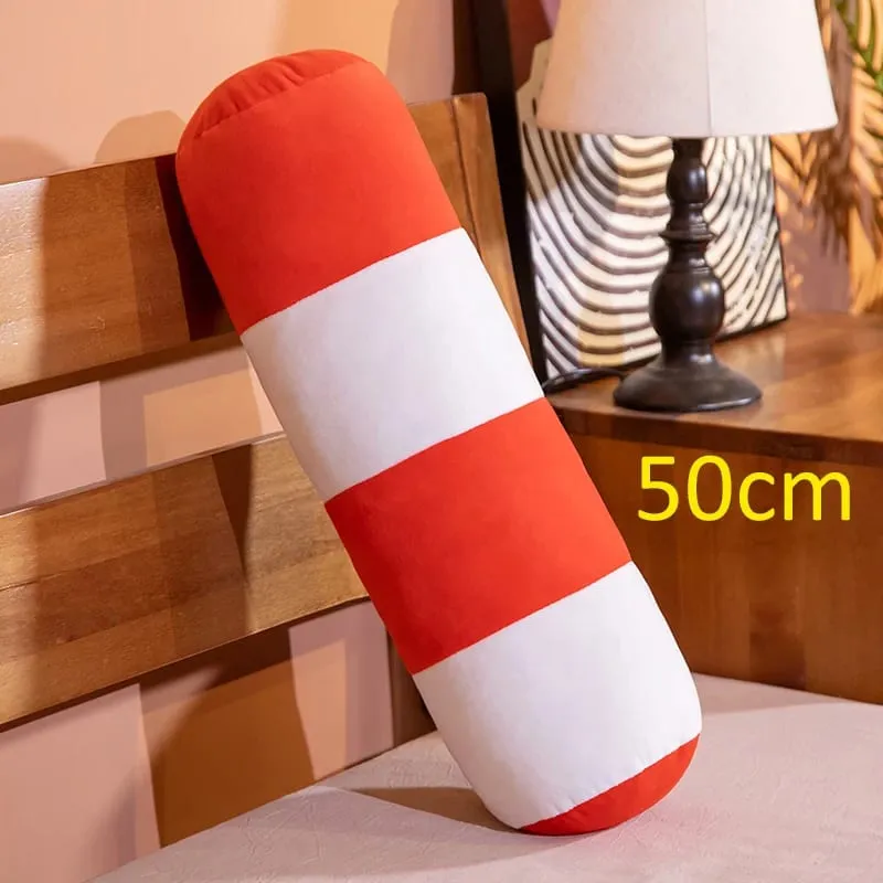 Hot Simulation Vehicle Plush Pillow Creative Roadblock Road Railing Toys Stuffed Soft For Home Decor Prop Sleeping Cushion — image 11