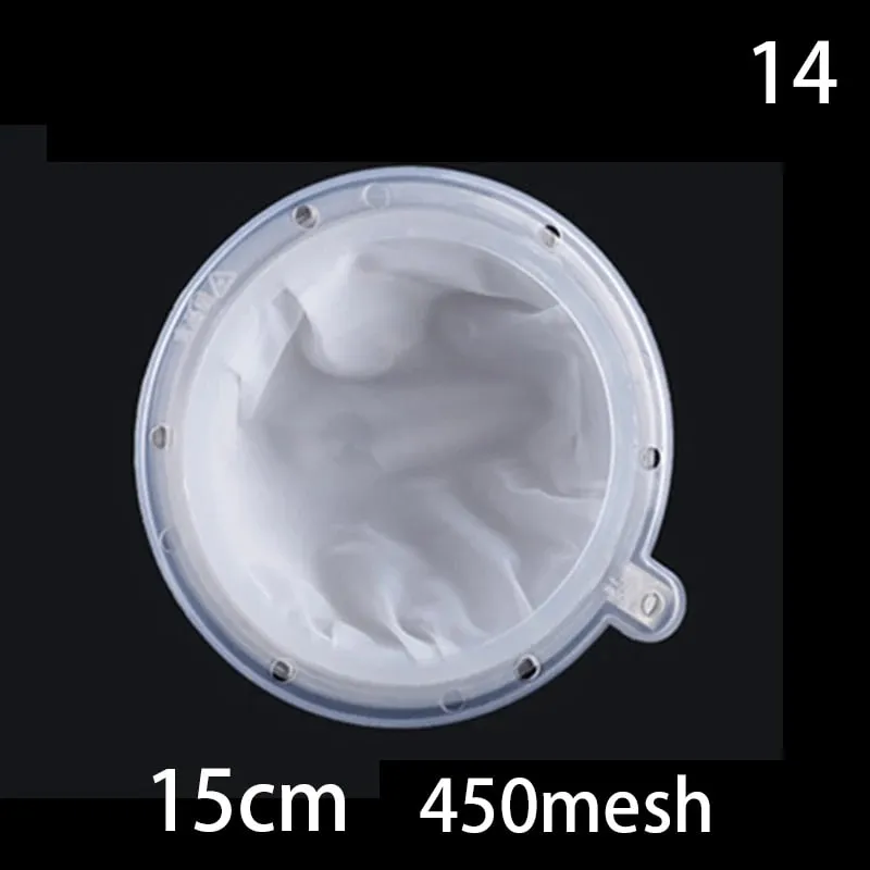 1pc 100/120/200/300/400/450 Mesh Nylon Filter Stainless Steel Funnel For Fruit Milk Traditional Chinese Medicine Oil White Wine — image 20