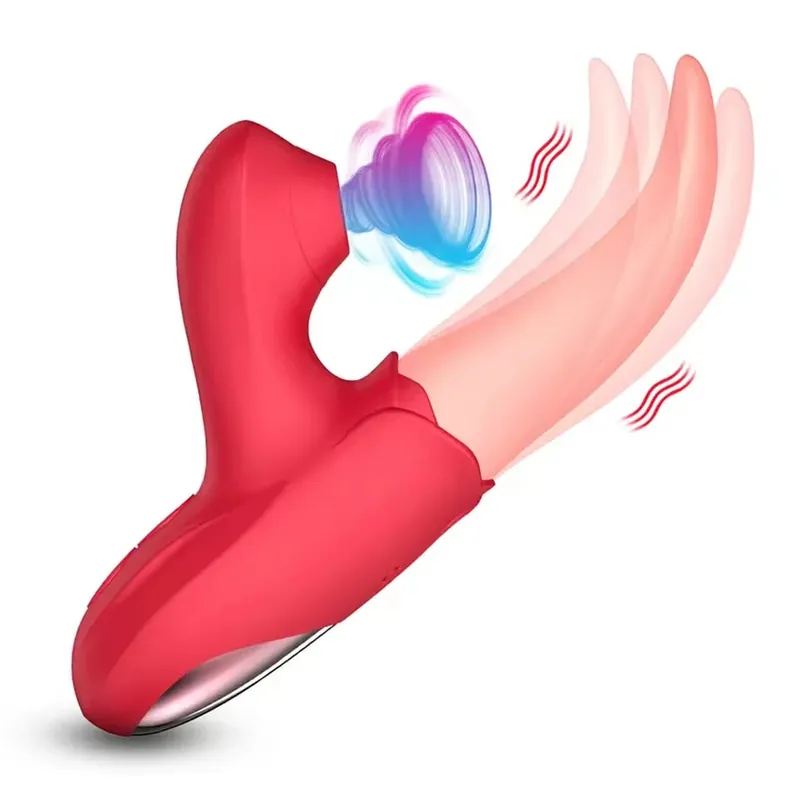 Potente vibrador de succión para mujeres, estimulador de clítoris para lamer la lengua, masajeador vaginal con ventosa, masturbación, juguetes sexuales para adultos, productos