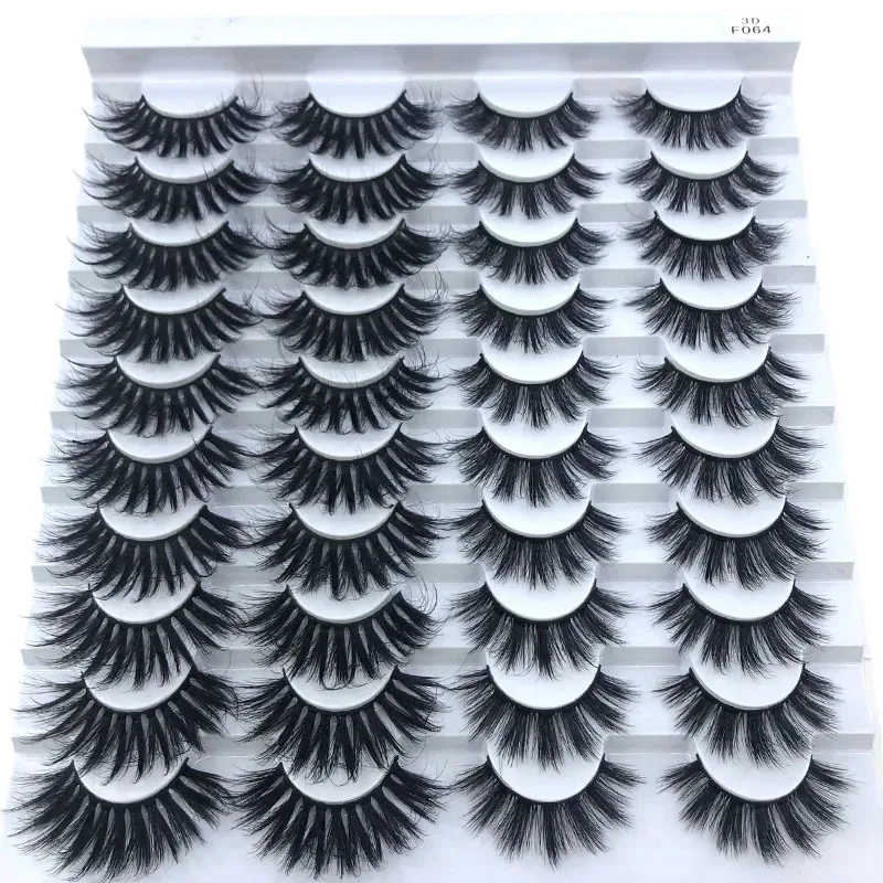 16 Pairs 3D Mink Hair False Eyelashes Natural/Thick Long Eye Lashes Wispy Makeup Beauty Extension Tools — image 22