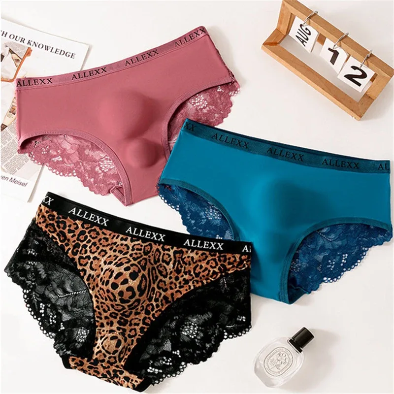 Sous-vêtements pour hommes dentelle cuecas masculino 3D vaisseau spatial calzoncillos hombre imprimé léopard lencerías muy hot sexys tøy hommes lingerie — image 6