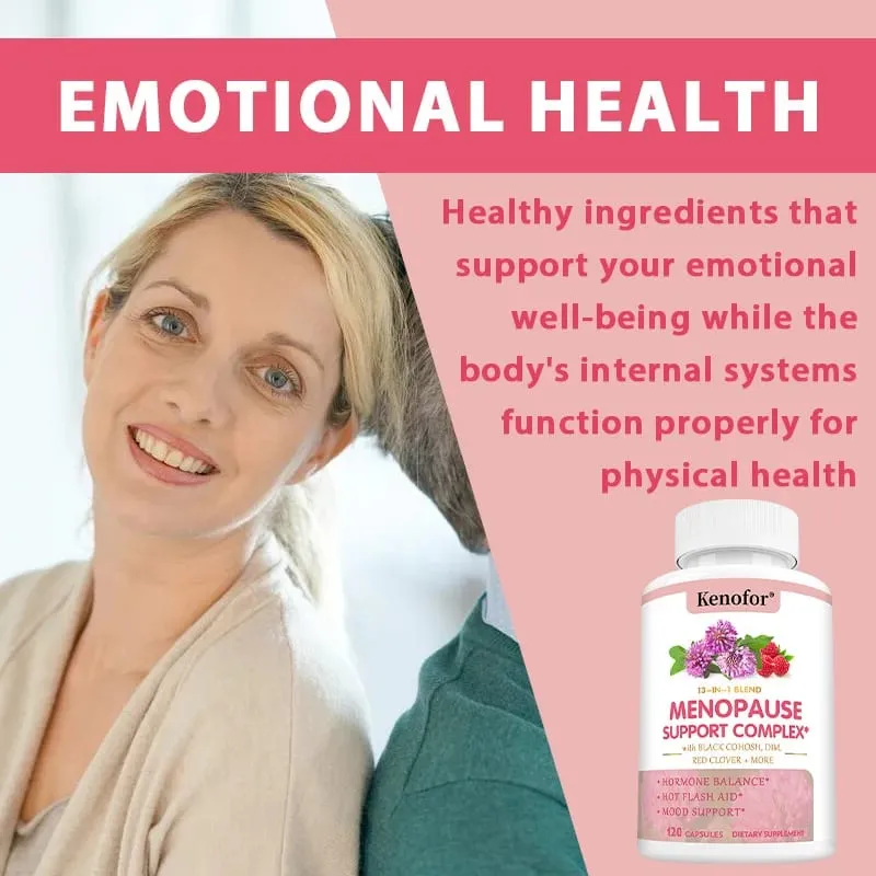 Kenofor Women's Menopause Supplement Capsules Improves Mood Supports Weight Management Boosts Metabolism Antioxidant — image 6