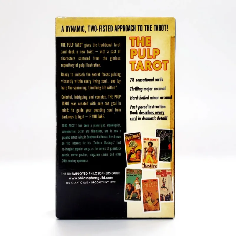 12×7cm The pulp tarot cards board games Engish version with paper manual — image 3
