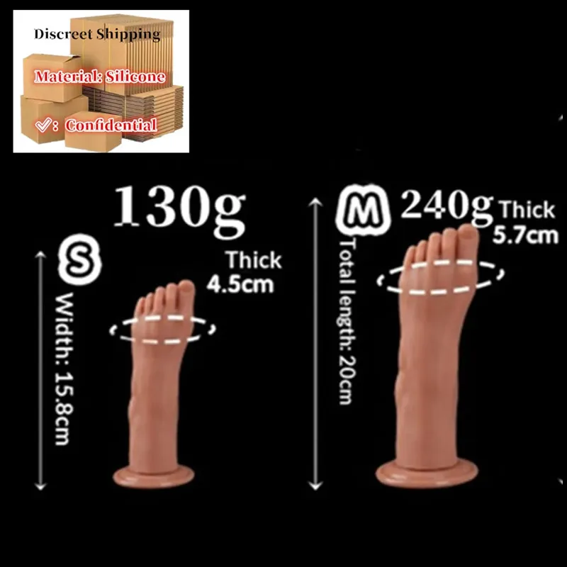 Huge Feet Style Anal Plug Big Silicone Ass ButtPlug Deep Masturbator Dildo Dilator Stimulator Anal Dildo Adult Sex Toy For Women — image 17