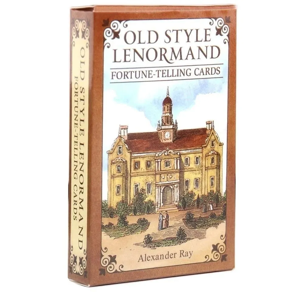 Old Style Lenormand Fortune-Telling Cards English Version A 38 Oracle Deck Divination Fate Board Games Playing Cards