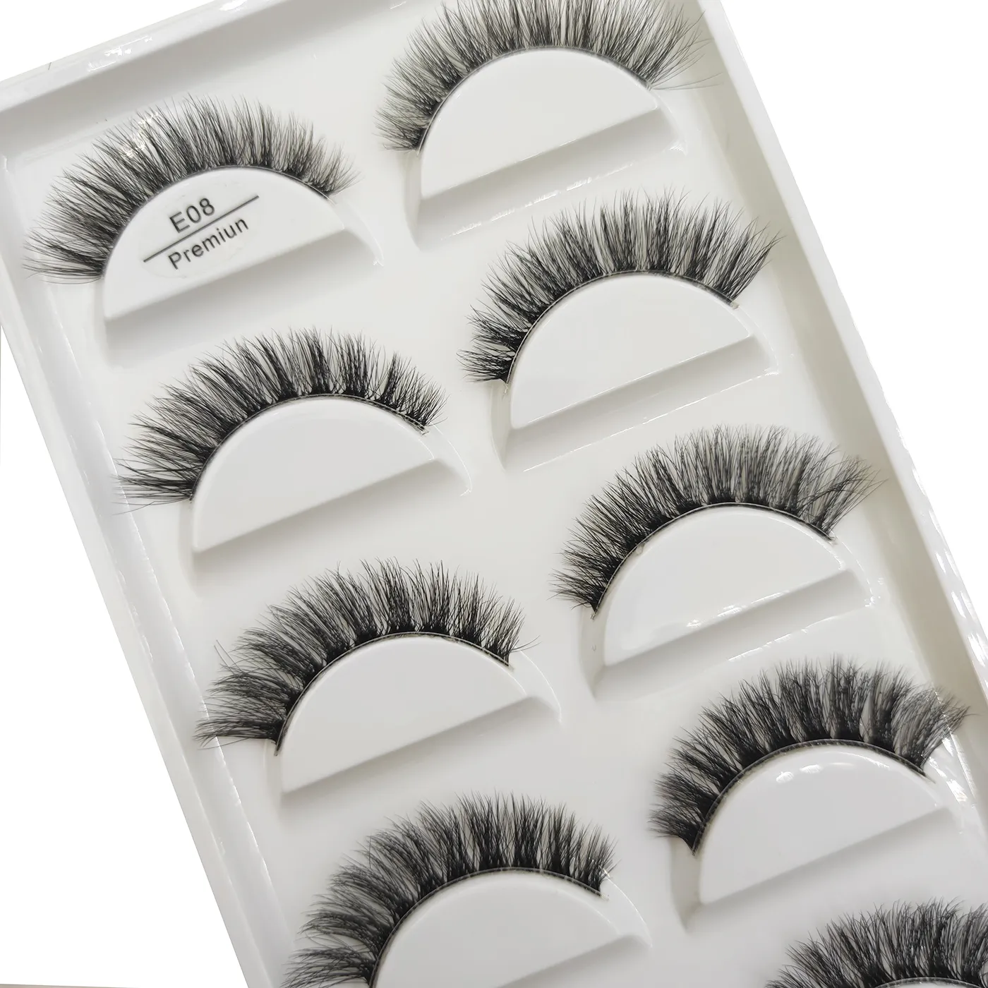 Transparent 3D Mink Eyelashes Natural Clear False Eye Lashes Soft Invisible Eyelash Wispy Makeup Faux Cils H13 X08 5 Pairs — image 3