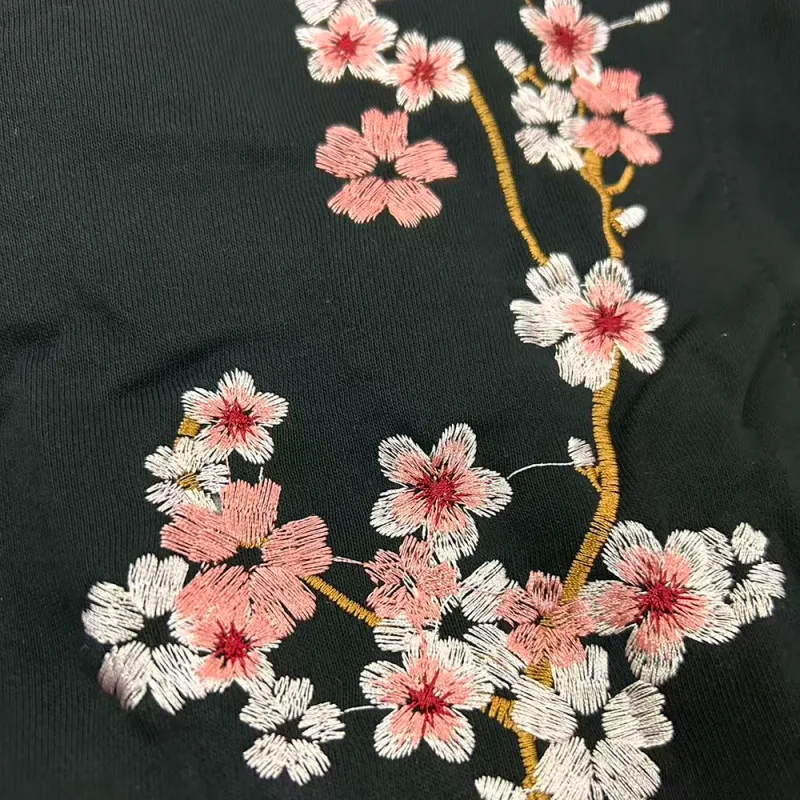 Man Hoodies 100% Cotton Butterfly Embroidery Harajuku Solid Pocket Hooded Sweatshirts Autumn Long Sleeve Loose Chinese Outwear — image 5