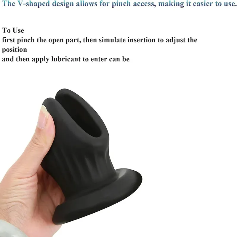 Silicone Anal Butt Plug Trainer Hollow Tunnel Anal Dilator Men Gay Vaginal Speculum Adult Sex Toys for Beginner Woman Female — image 4