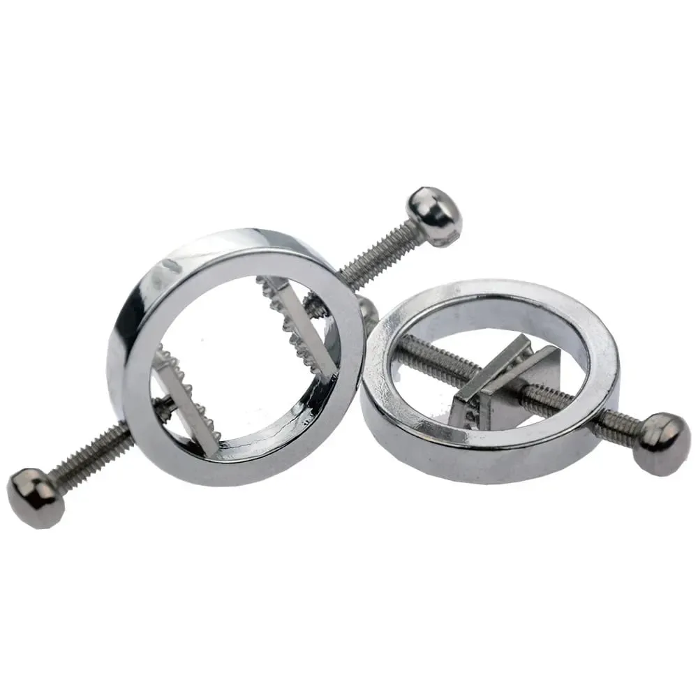 Clip per capezzoli regolabili in acciaio inossidabile Articoli erotici Stimolazione dei capezzoli Seno Bondage Restraint Bdsm Giocattolo del sesso per donna — image 2