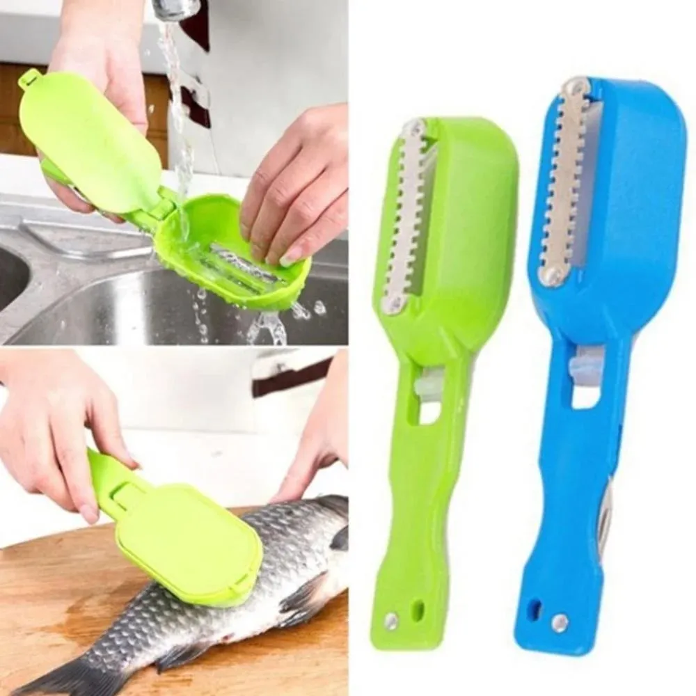 Multifunction Scraping Fish Scale Brush Disassembly Fish Knife Quickly Cleaning Fish Scales Home Kitchen Tool — image 4