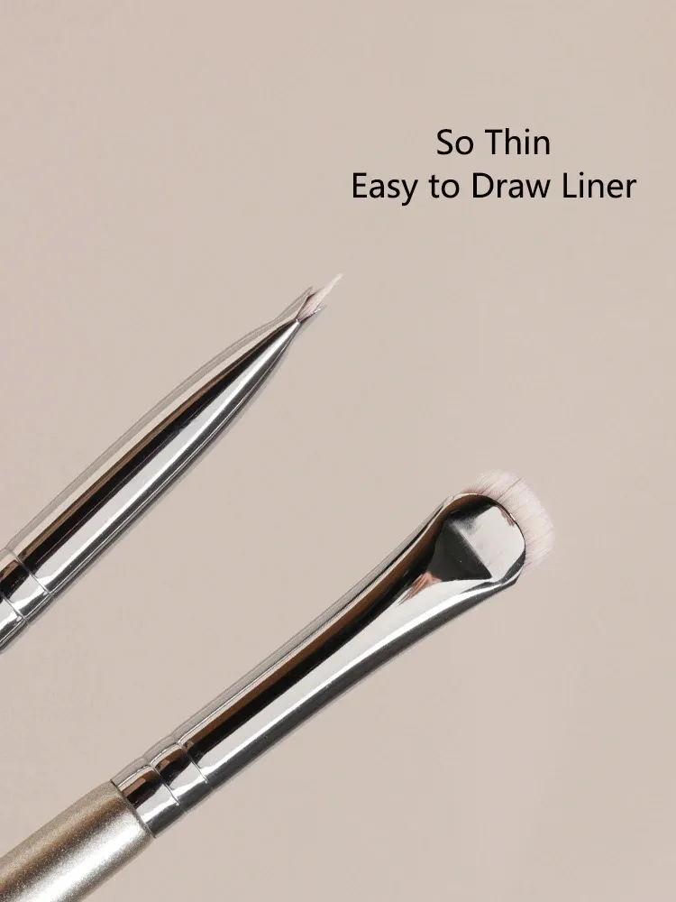 1pc Curved Eye Liner Make Up Brushes Precision Eyeliner Makeup Brush Eyelid Aegyo Sal Sharp Thin Small Eye Cosmetic Tools — image 4