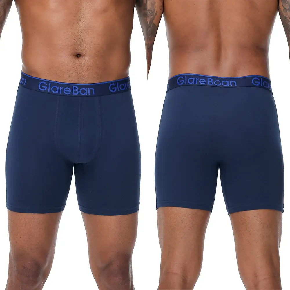 5pc Set Mid-Lange Zufällig Baumwolle Boxer Shorts Männer Unterwäsche Männliche Unterhose für Männer Boxershorts Slips Weiche Höschen marke Briefs — image 1