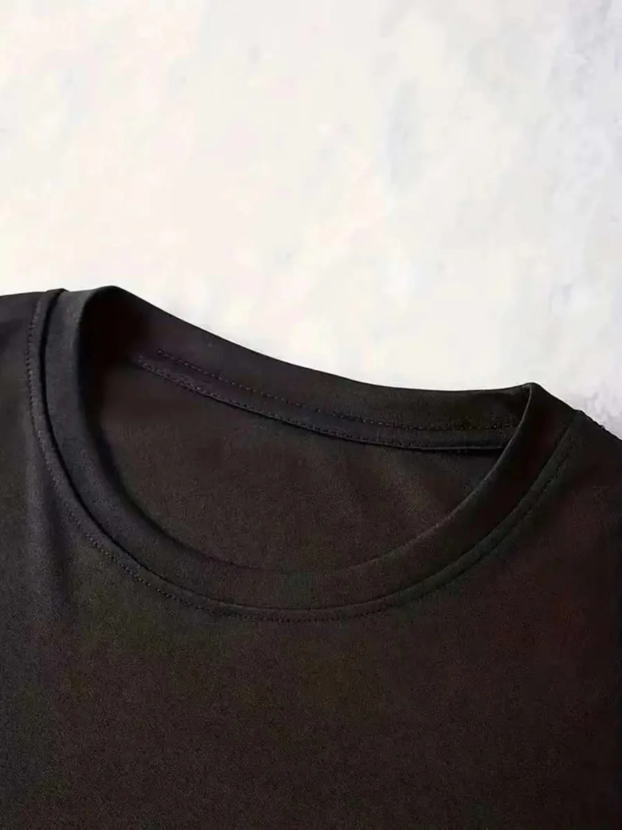 summer Short sleeves black tshirt dress Women's Casual Graphic TShirt Dress Short Sleeve Round Neck Loose Fit SpringSummer — image 4