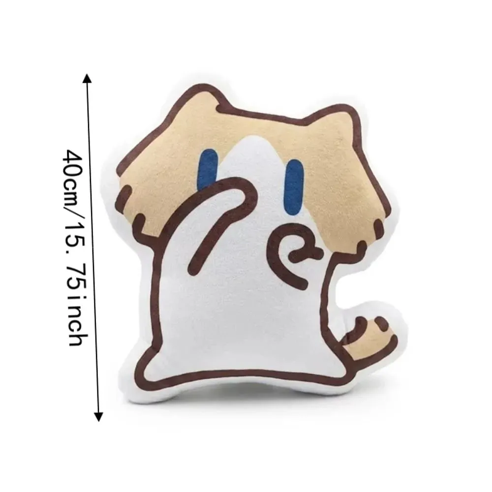 Cute Soft Monthly Salary Cat Plush Sofa Decor Home Ornament Cat Plush Throw Pillow Cartoon Cushion Cat Stuffed Pillow — image 7