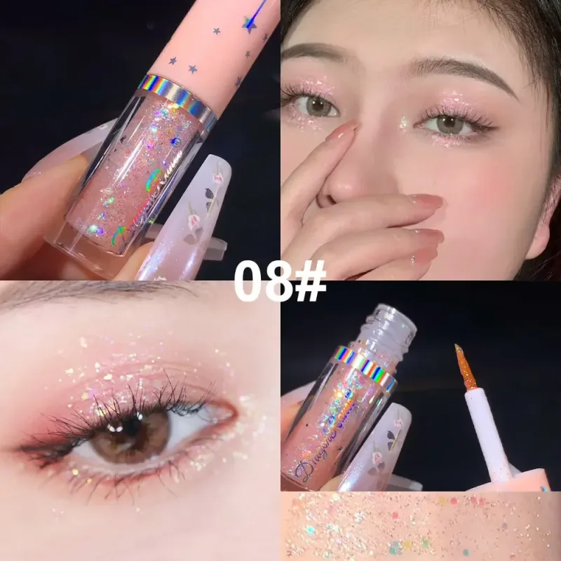 Blue Sequins Liquid Eyeshdaow Glitter Gel Shiny Metallic Eyeliner Pen Diamond Shimmer Waterproof Eye Beauty Party Makeup Tool — image 14