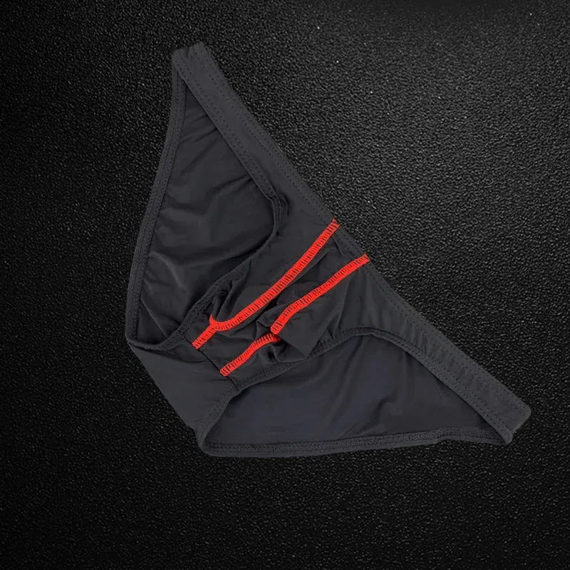Mens Briefs Ice Silk Ultra Thin Underwear Sexy U Bulge Pouch Male Panties Elastic Comfort Quick Drying Knickers Underpants