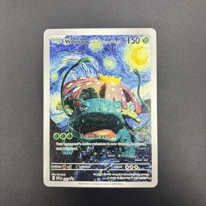DIY Collection Cards 2023 SVP EN VAN GOGH /GREY FELT HAT Self Made Single Card Classic Game Anime Cards Gift Toy — image 2