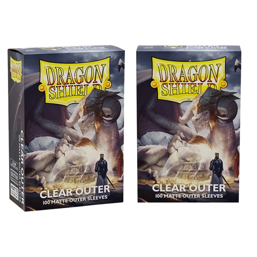 100 ct transparente äußere Dragon Shield-Kartenhüllen, matt, transparent, TCG-Hülle in Standardgröße, TCG-Kartenschutz, MGT/PTCG/FAB-Hüllen — image 6