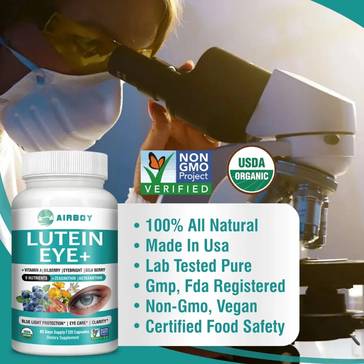 Lutein Eyes - Relieve Eye Fatigue Improve Eye Edema and Improve Vision Health
