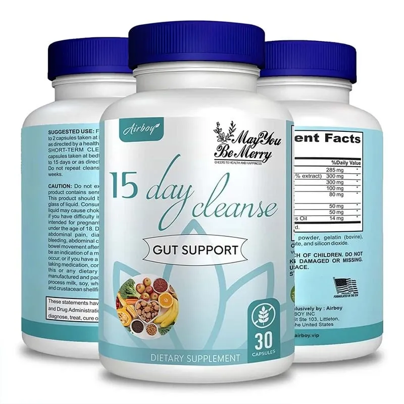 Gut and Colon Cleanse & Detox for Weight Loss-15 Day Quick Cleanser - Capsules Supplement to Flush Toxins&Boost Energy for Adult — image 1