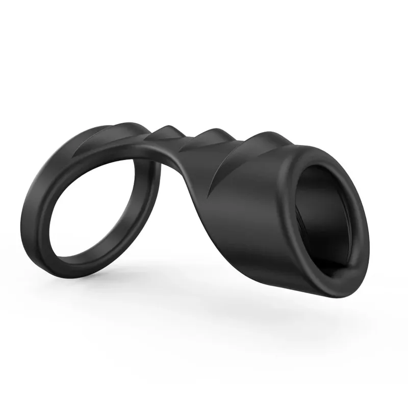 Penis Ring Silicone Cock Rings Delay Ejaculation Scrotal Binding Ball Stretcher Erection Enhancing Lock Cockring Sex Toy for Men — image 14