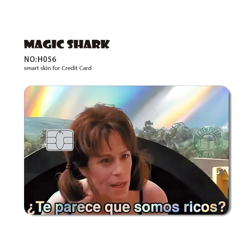 Magic Shark Mcloving Spider Anime Shinny Laser Holographic Matte Skin Film Sticker for Debit Bank Credit Card — image 13