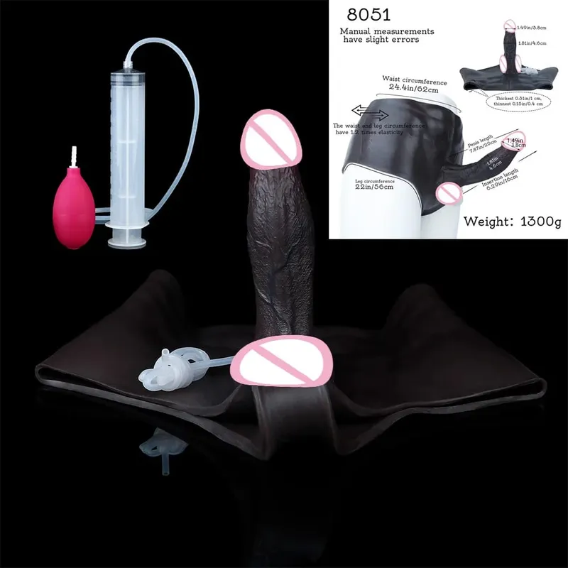 Silicone anal plug esguichando calcinha vibrador com músculos abdominais pênis sólido vaginal anal masturbador brinquedo sexual para o sexo feminino — image 10