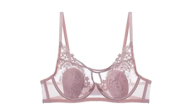 Parisian Lace Bust Reducer - French Steel Ring Bra Set Rabbit-Ear Design Slimming Minimizer Lingerie Tushy for Full Chest — image 9