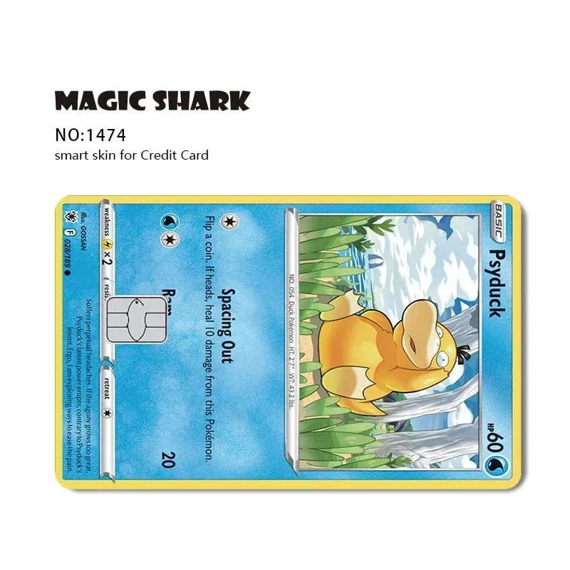 2026 New Charizard Blastoise Bulbasaur Eevee Metwo Sticker Film Skin Cover for Credit Debit Card — image 19