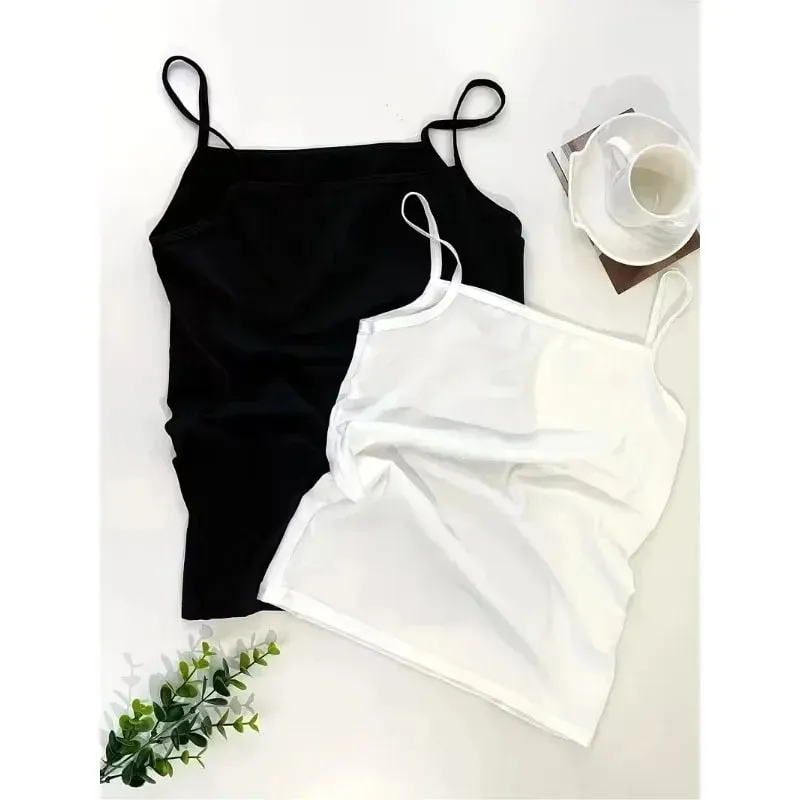 Kadın Spagetti Kayışı Cami Tank Top Mavi Kristal Taç Kraliçe Mektup Grafik Baskı Kolsuz Kaşkorse Yaz Rahat Temel Tops