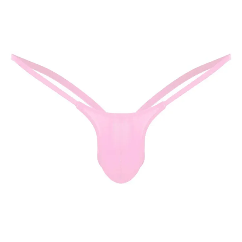 Ultra-thin Gay Men Thong G-string Seamless Men Jockstrap Micro T-back Underwear Male String Bikini Swimwear Pouch Underpant A50 — image 2