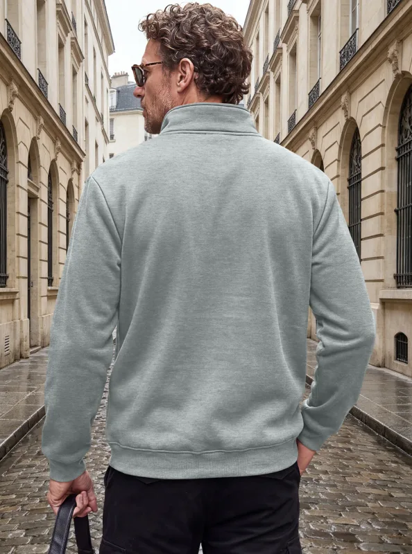 Four Seasons men's full-zip soft-shell jacket with stand-up collar, side pockets, long sleeves and relaxed casual style — image 23