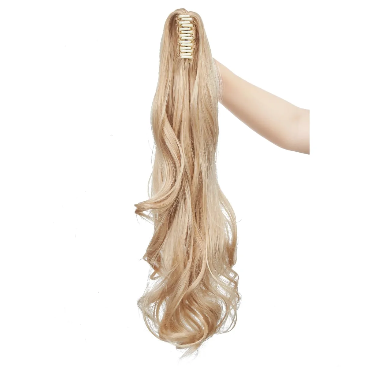 18" Ponytail Extension Synthetic Claw Clip in Hairpiece Curly Wavy Ponytail Hair Extensions Long Pony Tail Hairpiece for Women — image 16