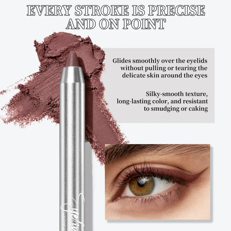 ART VALUE 6 PCS Pearlescent Eyeshadow Sets Waterproof Glitter Shimmer Highlighter Eye Shadow Pencil Eyeliner Pen Cosmetics Kits